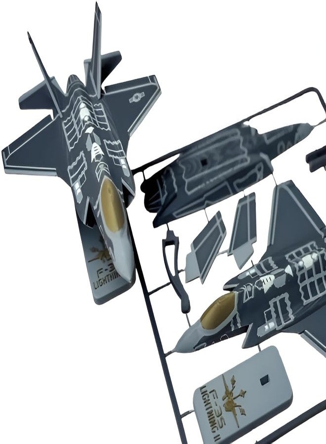 مجموعة نماذج طائرة مقاتلة من طراز إف-35 لايتنينغ 2 بي، إصدار مشاة البحرية الأمريكية، من إنتاج شركة ثري دي كيوبس، بمقياس 1:72، مع قاعدة عرض. - Image 2